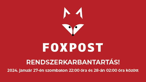 Foxpost rendszerkarbantartás
