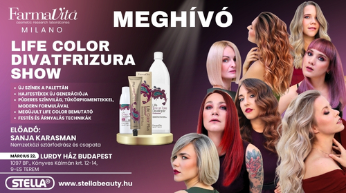 FarmaVita MILANO - Divatfrizura Fesztivál Meghívó - Lurdy Ház 2026.03.22. 10:00