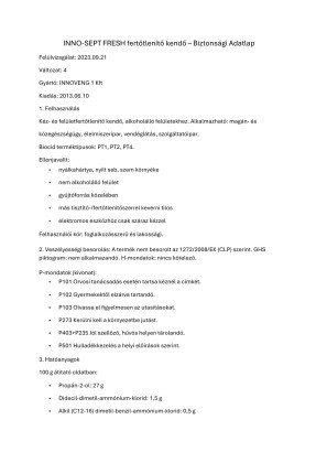 Innosept Fertőtlenitő Kendő 50 db