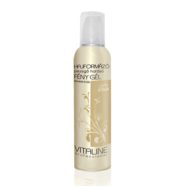 Lady STELLA Vitaline Hajformázó Pezsgő Hatású hab Fénygél  250 ml