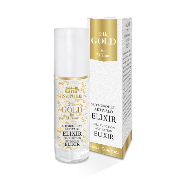 Golden GREEN  Nature 24K Gold Bőrfiatalító Mélytápláló Elixír 30ml