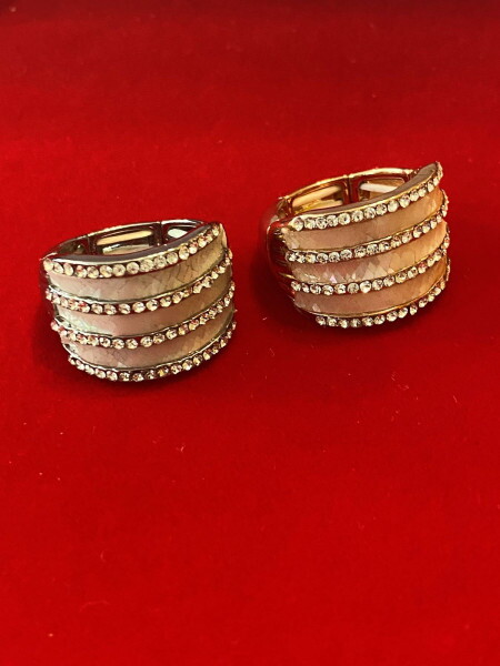 Gyűrű Ezüst ,Gold, 4 Soros Nikkel Mentes 19803-005Rr