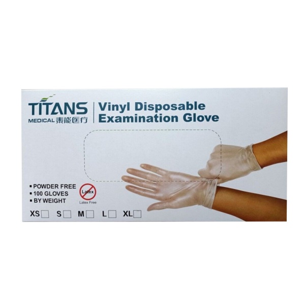 Vinyl púdermentes kesztyű M 100db
