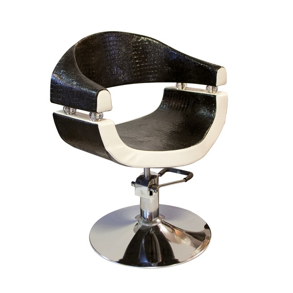 STELLA SALON Hidraulikus Szék Fekete-Fehér Sx-2107