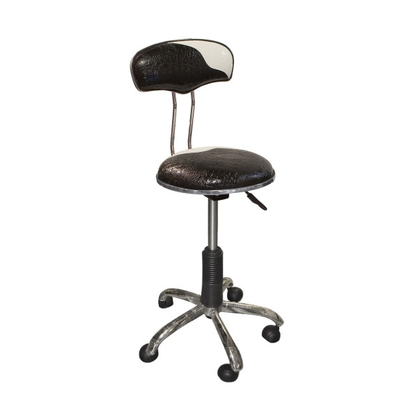 STELLA SALON Forgóülőke Támlás Fekete-Fehér Sx-850