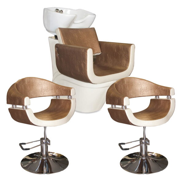 STELLA SALON Fodrász Bútor Szett Arany-Krém 2db /2820-2107/
