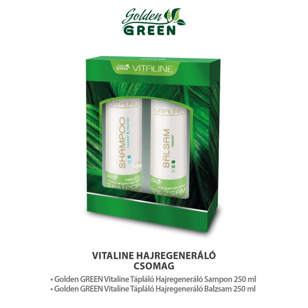 Golden GREEN Vitaline Tápláló Hajregeneráló Hajápoló Csomag