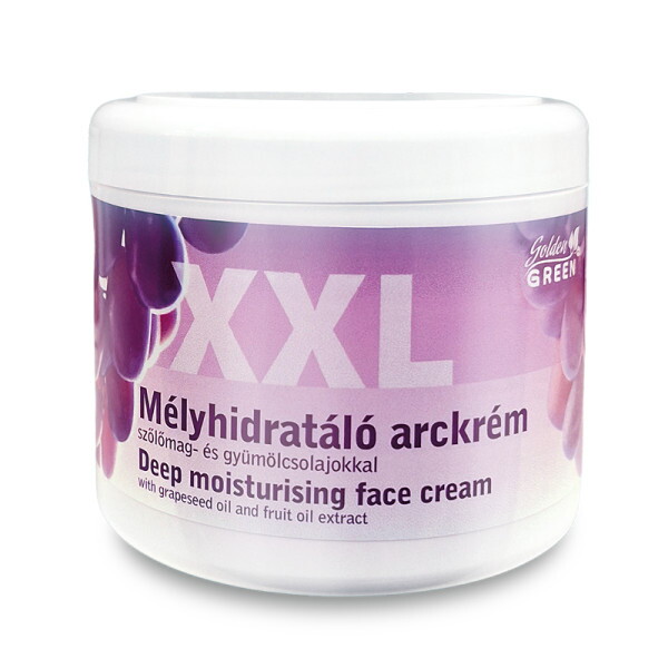 Golden GREEN XXL Mélyhidratáló Arckrém szőlőmagolajjal 500 ml