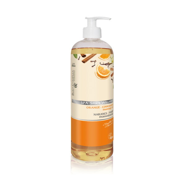 Lady STELLA Spa Spirit Wellness Narancs-Fahéj Masszázsolaj pumpás 1000 ml