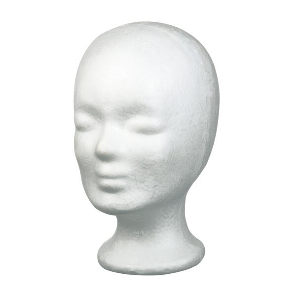 Parókatartó Fej Fehér
