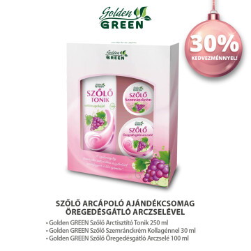 Golden GREEN Szőlő Ajándékcsomag Öregedésgátló Arczselével