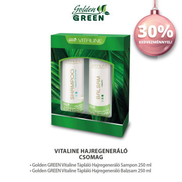 Golden GREEN Vitaline Tápláló Hajregeneráló Hajápoló Csomag